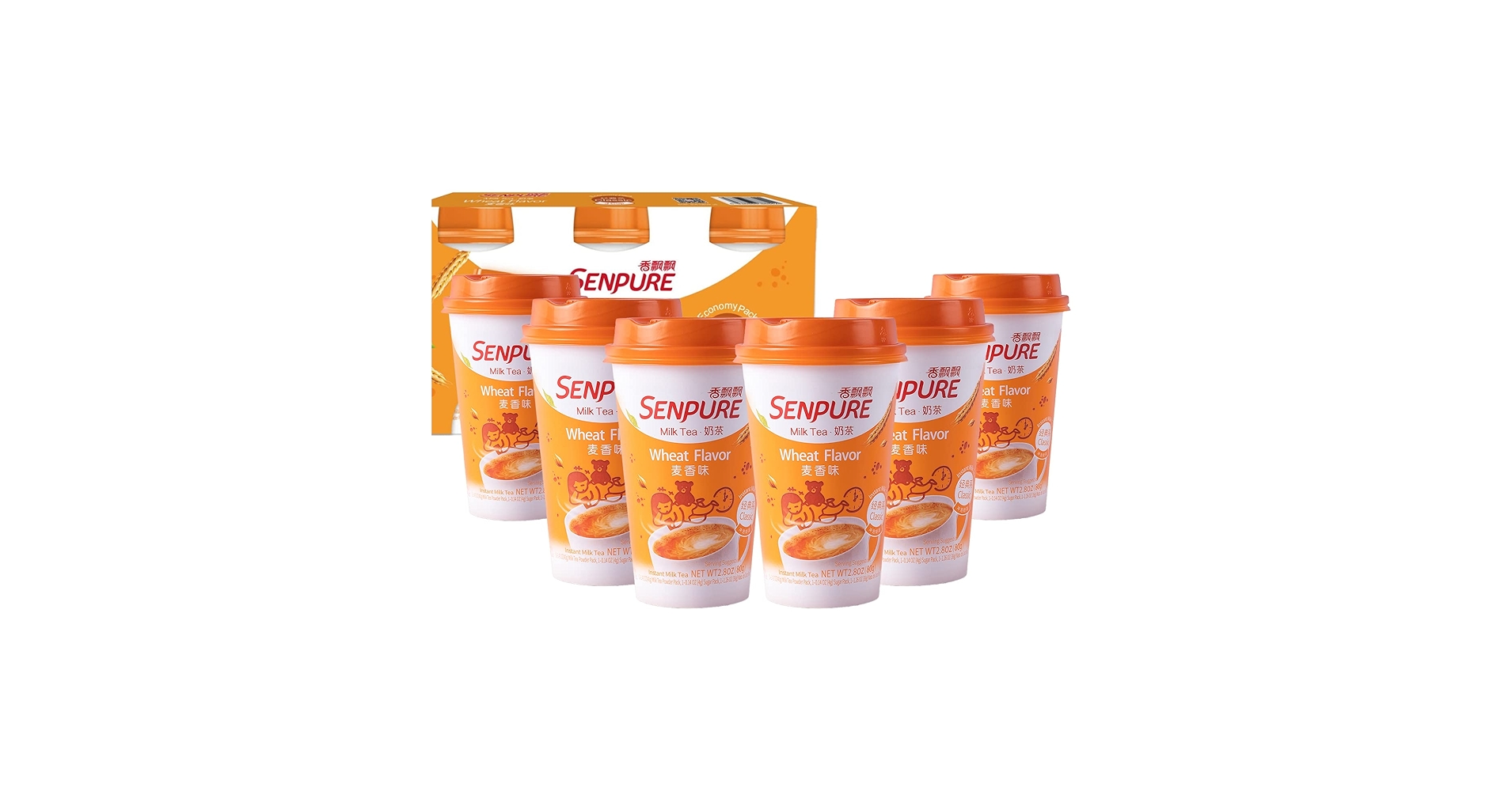 Amazon.com : Senpure 6-Pack Milk Tea Wheat Flavor with DIY